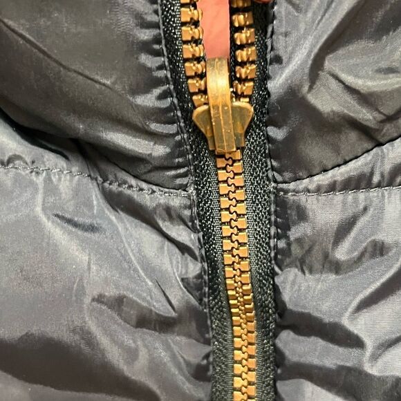 Ikks Reversible Puffer Quilted Vest Burgandy/Navy Boys 14 - Picture 8 of 9